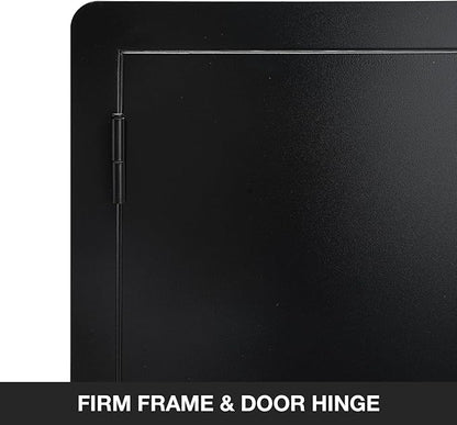Stanbroil Outdoor Kitchen Doors BBQ Access Door 30" W x 21" H - Wall Construction Double Door Flush Mount for BBQ Island, Grilling Station, Outside Cabinet - Black