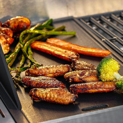 Monument Grills 9.45" x 17.7" 96333 Reversible Cast Iron Cooking Plate for Monument Denali 405, Denali 425, 35633, 24633, 24367, 41847NG, 77352