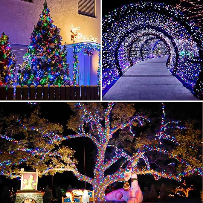 66FT 200 LED Fairy Lights with Remote, Plug in Twinkle Light Outdoor Indoor | 8 Modes, Timer, Dimmable, Memory Function, Waterproof Multicolor String Lights for Bedroom Garden Party Christmas Decor