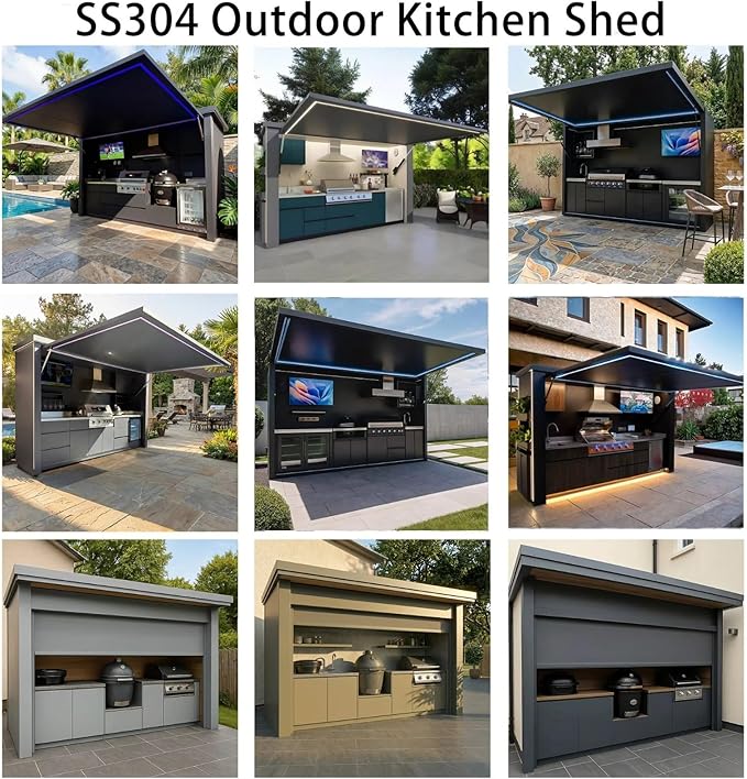 Mobile Prefab Outdoor Kitchen & Catering Unit - Portable Modular BBQ Station - Custom Sizes for Events, Cafes & Backyards
