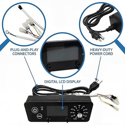 Pit Boss Control Board, Digital Thermostat Control Board Kit Replacement for Pit BOSS 5 Series Vertical Pellet Smoker