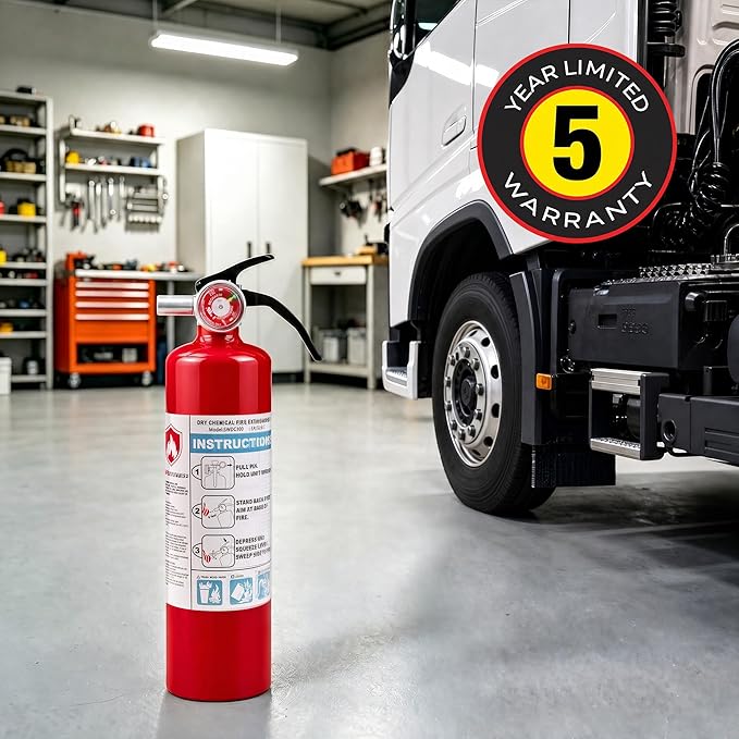 Safewayfire 2.5 lb ABC Dry Chemical Fire Extinguisher, 2 Pack, UL Certified Safety for Home, Vehicle, Office