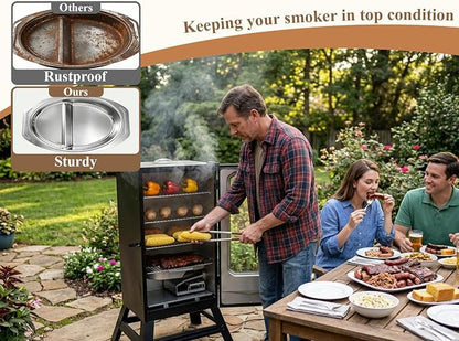 Large Water Bowl for Masterbuilt 40-inch Digital Electric Vertical BBQ Smoker MB20071619, MB20071719, MB20071819, MB20072618, Water Pan Replacement Part for Masterbuilt Original Model 9007180374