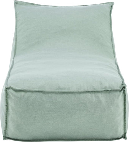 Merax Outdoor Bean Bag Chairs, 48" L Lounger Chair for Adults Bean Bag Couch Sofa with Foam Filled for Patio Pool Balcony & Desk, Water-Repellence Fabric Outside Beanbag Chair, Mint