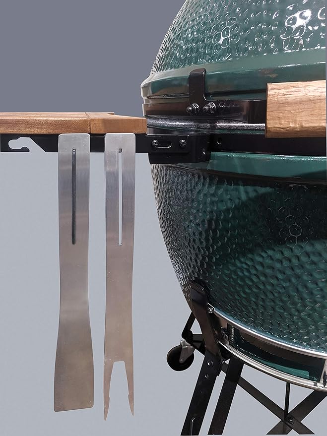 Proud Grill Connect it Magnetic BBQ Tool Set - 2 Piece Grill Tools, 4 Uses-in-1 Connect Spatula, Fork, Tongs & Server, Stainless Steel Grilling Utensils, Premium Gifts for Men, Outdoor BBQ Accessories