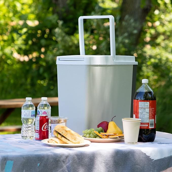 Koolatron 12V Iceless Cooler & Warmer – Portable 18 qt Electric Cooler/Nevera Portátil Eléctrica for Car Truck Camper Boat Hard Sided Mini Fridge for Camping Picnic Travel Lunch Food Drinks Office