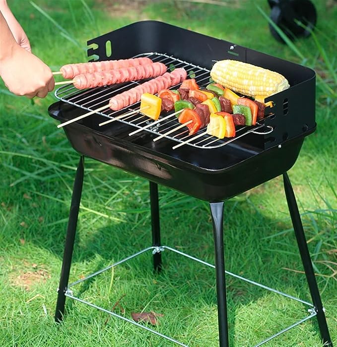 Barbecue Charcoal Grill Outdoor Portable Charcoal Grill Barbecue Grill Perfect for Camping Travel Garden Charcoal BBQ Grill