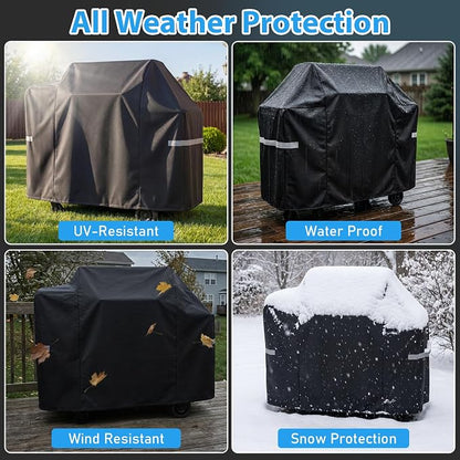 Utheer 600D Waterproof Grill Cover for Pit Boss 850 1300 1250 Series | Fits PB850FB2 PB850M PB1300M PB1250CS Wood Pellet Grills, Replaces 40454, No Folding Side Shelf, 57.9 x 27.6 x 43.3 in