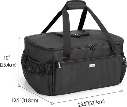 samdew Outdoor Grill Cover Compatible with Weber 121020 Go-Anywhere Charcoal Grill, Portable Grill Storage Carry Bag Compatible with Weber 1141001 Go-Anywhere Gas Grill, Bag Only (Patented Design)