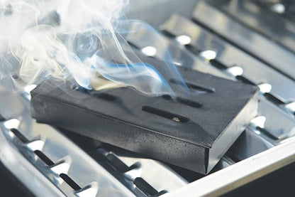 GrillPro 00150 Cast Iron Smoker Box , Black , 5" L x 1.5" H x 8" W