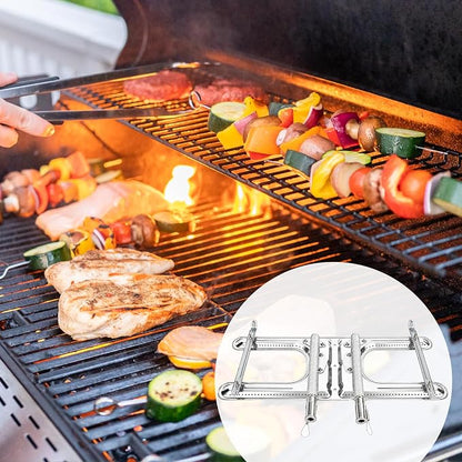 19 Inch Universal Gas Grill Burners, Stainless Steel H-Burner Replacement Parts, Grill Burner Replacement Parts for Charbroil, Barbeque Grill Accessories