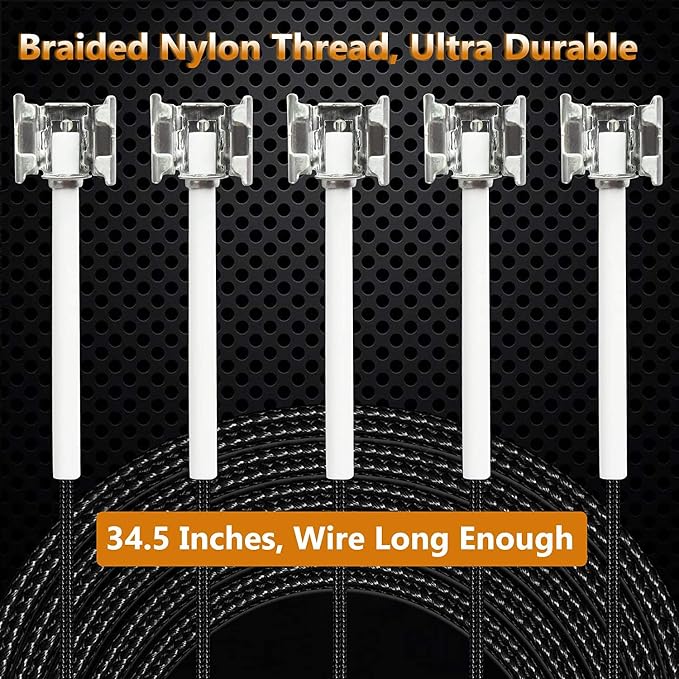 Replacement Parts for Nexgrill 720-0925P 720-0925 720-0882A 720-0896 720-0896B 720-0896E, 4 Pack Burner Tubes, Ignitors, Flame Tamers Replacement for Nexgrill 720-0925P 4 Burner Gas Grill