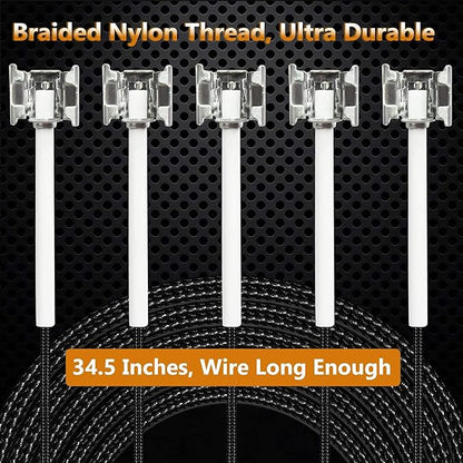 Replacement Parts for Nexgrill 720-0925P 720-0925 720-0882A 720-0896 720-0896B 720-0896E, 4 Pack Burner Tubes, Ignitors, Flame Tamers Replacement for Nexgrill 720-0925P 4 Burner Gas Grill