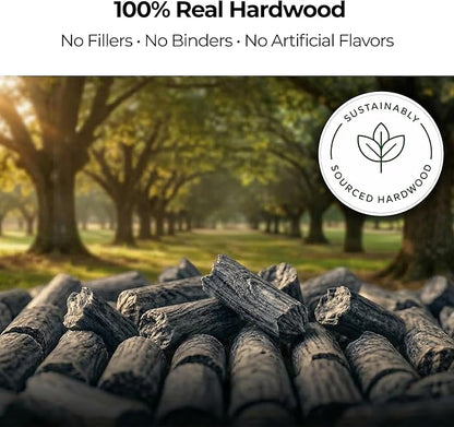 Kona Coal-Fired Pizza Blend Pellets - Charcoal & Wood Blend - Intended for Ninja Woodfire Outdoor Grill. Premium Rich and Smoky Taste - 100% Natural - 2 Pounds