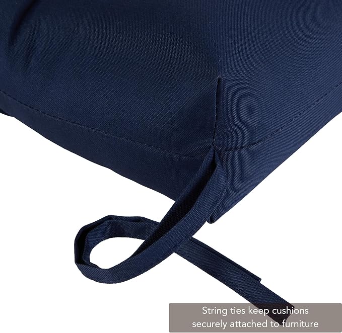 Greendale Home Fashions Midnight 44'' x 22'' Outdoor High Back Chair Cushion