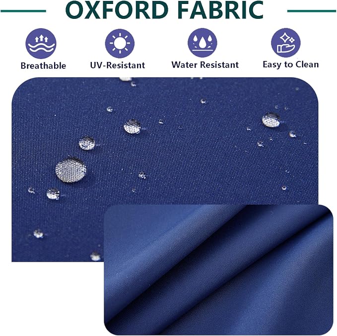 Outdoor Cushion Covers Replacement 14 Pcs, Blue | Patio Cushion Covers fit for 7Pieces 6-Seater Wicker Rattan Sectional Couch Sofa Outdoor Cushion Slipcovers Set