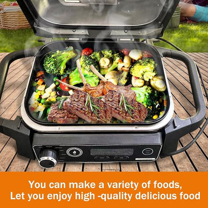 OG701 Griddle Plate Insert for Ninja Woodfire Outdoor Grills OG700 Series, Premiun Non-Stick Griddle Pan for Ninja XSKGRDPLT Woodfire OG701 Grill Accessories