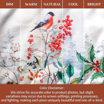 Maison d' Hermine Double Oven Mitts 100% Cotton Double Oven Glove (7"x35") | Heat Resistant BBQ Cooking Gloves with Loop Baking Kitchen Home Hotel Farmhouse Thanksgiving Christmas - Morzine