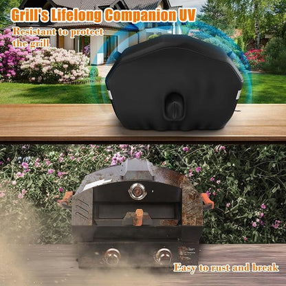 GRISUN Waterproof Pizza Oven Cover for Blackstone 22" Portable Pizza Oven | for Blackstone 6961 6964 5559 6963 6962 6960, Durable Fabric Full-Length Waterproof Grill Cover, Fits Blackstone Gas Grill