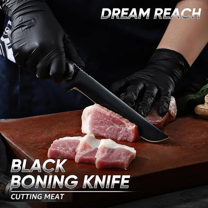Dream Reach Fillet Boning Knife - Japanese Hand Forged Full Tang Sharp Deboning Knife for Meat Cutting, Kitchen BBQ Gift