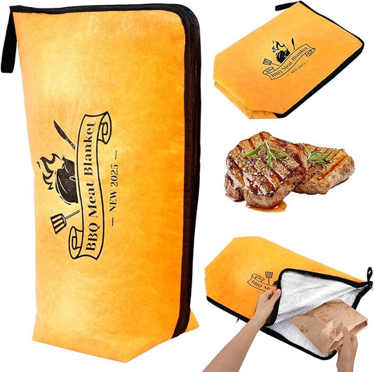 BBQ Blanket for Resting Meat – Insulated Smoker Grilling Bag for Juicy Flavorful Meats | Ideal for Brisket, Ribs, Pork & More | Durable, Easy to Clean & Portable《18in》