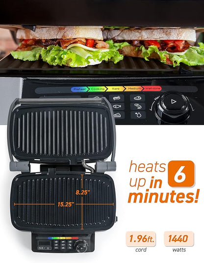 COMMERCIAL CHEF 9-In-1 Contact Grill