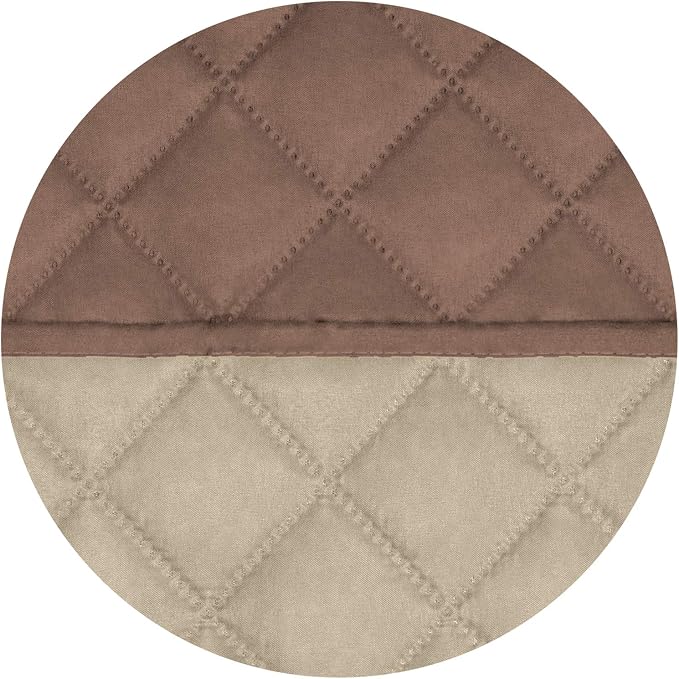 PureFit Reversible Recliner Chair Covers Couch Covers for Dogs, 28 in | Brown/Beige, Water Resistant Couch Protector, Washable Pet Couch Cover with Non Slip and Elastic Straps For Kids