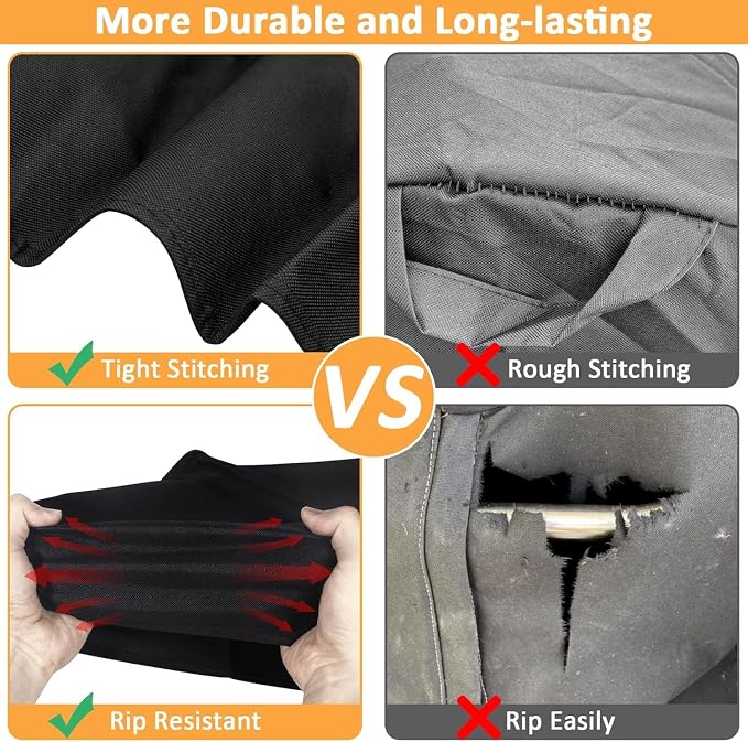 Grill Cover for Pit Boss 700FB, 700D, 700S, 700SC Wood Pellet Series Grills, Replace for Pit Boss 73701, 600D Heavy Duty Waterproof Fade Resistant Grill Cover for Pitboss