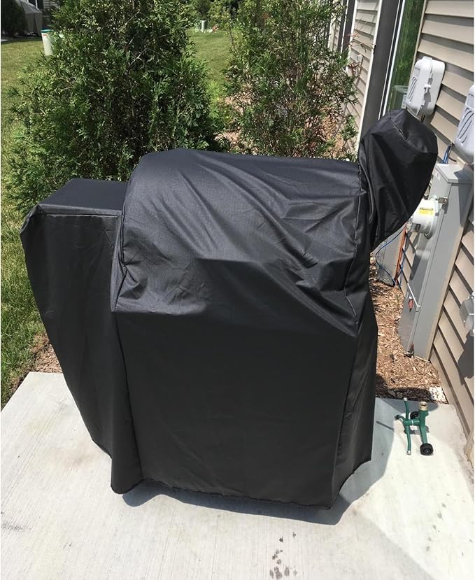 Grill Cover for Traeger 22 & Pro 575 Series Grill, 600D Waterproof Cover for Traeger Lil' Tex Elite 22, for Z-Grill Smoker, Replace for BAC379 Grill Parts, 35" x 22" x 39"