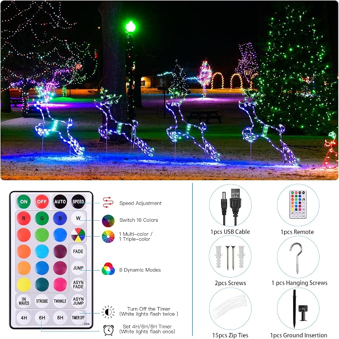 33FT Solar Rope Lights Outdoor Waterproof Color Changing Trampoline Light | 18 Colors Solar Powered & USB with Remote, Multicolor 100 LED Fairy String Lighting Outside for Christmas Halloween Decor