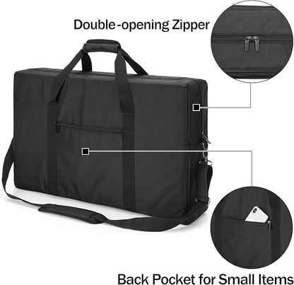 samdew Camp Stove Carry Case, Camping Stove Storage Bag Compatible with Coleman 2-Burner Gas Stove, Portable Carrying Cover Compatible with Camp Chef Everest Stove, with Grill Tools Pockets, Bag Only