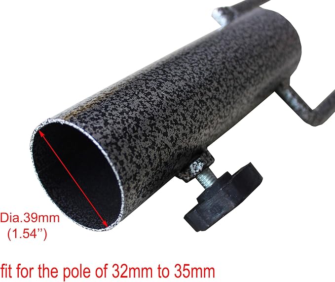 AMMSUN Adjustable Portable Umbrella Base, Upgraded Heavy Duty Metal Holder-Stand-Sand Grass Auger,for Flag, Umbrella, Fishing Rod, Outdoor Park Patio Beach Ground Ideal for Use in Soil, Grass
