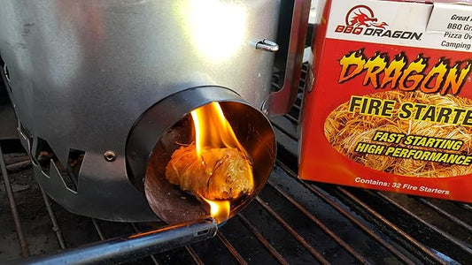 BBQ Dragon Egg Fire Starter-50 Pack Fire Starters for Fireplace-Ultra Fast, Long Lasting Charcoal Starter-Waterproof, Natural Fire Starters for Wood Stove, Campfire, Fire Pit, Charcoal Grill, Fatwood