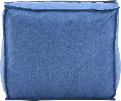 Christopher Knight Home Natty Outdoor Bean Bag Chair Set of 2, Fabric Bean Bag Chair for Adults and Kids, Indoor/Outdoor Sun Lounger, Patio Lounge Chair Set of 2, Navy Blue