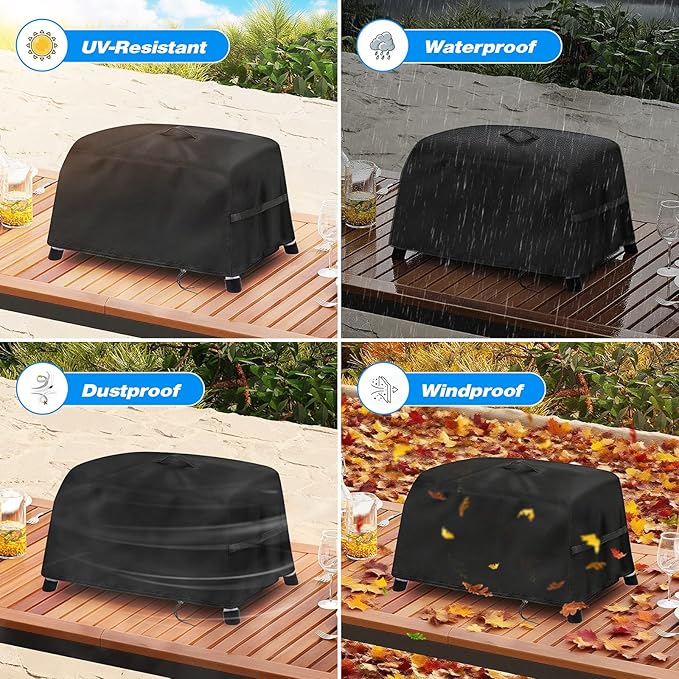 Tabletop Grill Cover for Char Broil Portable 240 Liquid Gas Grill, Waterproof Small Table Top BBQ Cover, Heavy Duty Outdoor