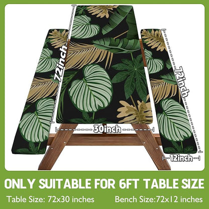 Picnic Table Cover with Bench Covers Tablecloth Table Cloth Camping Gifts for 30th 40th 50th 55th 60th 70th 80th 45th 65th 75th 40 50 55 60 65 70 Year Old Camper RV Owner Camping Lovers Women Men
