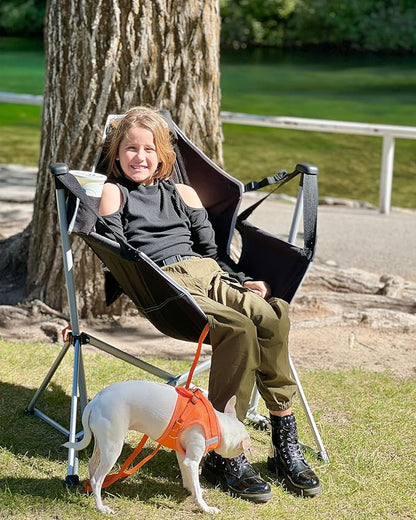 KingCamp Hammock Camping Chair, Swinging Portable Camp Chairs for Adults, 400lbs Heavy Duty Oversized Folding Rocking Chair with Adjustable Recline, Aluminum Alloy Frame for Outdoor Patio Beach Sport