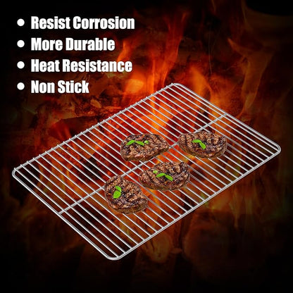 Stainless Steel Grill Grate Replacement Parts for Royal Gourmet Griddle 24-Inch CD1824E Charcoal Grill, Non-stick Cooking Grid for Royal Gourmet Grill Parts CD1824M CD1824AC CD1824EC CD1824AX CD1824A