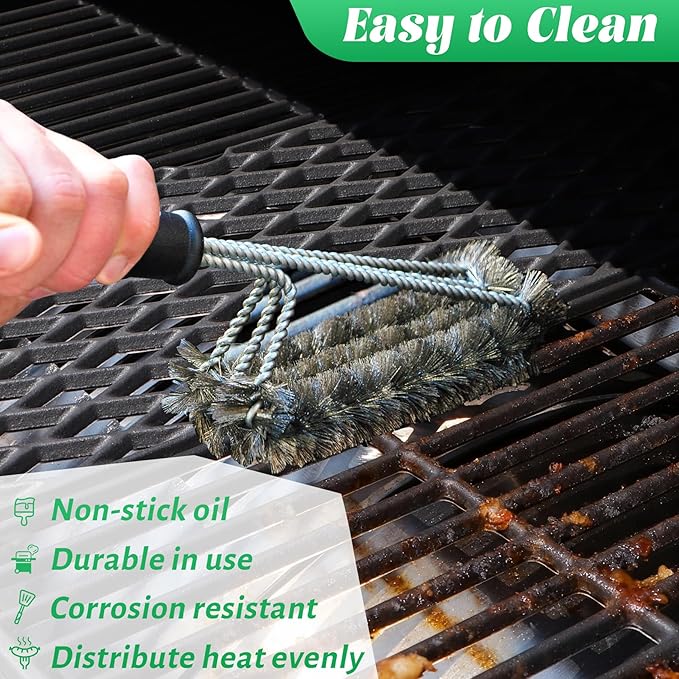 Cast Iron Cooking Grates for Pit Boss 1000 Series Austin XL Rancher Grill Grid for Traeger Pro 34 Series Wood Pellet Smoker Replacement Parts BBQ Grilling Rack