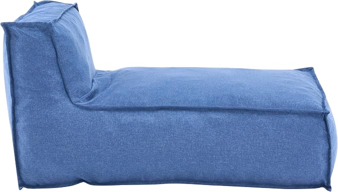 Christopher Knight Home Natty Outdoor Bean Bag Chair Set of 2, Fabric Bean Bag Chair for Adults and Kids, Indoor/Outdoor Sun Lounger, Patio Lounge Chair Set of 2, Navy Blue