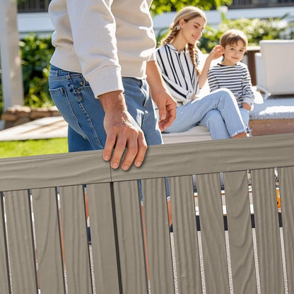 Outdoor Chaise Lounges, Patio Lounge Chair (Grey Wood Grain, Set of 2) | Wood-Grain HDPE, 5-Position Recline, 300 lbs, Indoor/Outdoor, Waterproof, All Weather Resin.