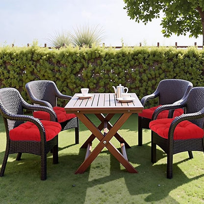 MTMR 2Pcs Outdoor Chair Cushions, Patio Furniture Seat Pads, Waterproof | 2Pcs , waterproof cover, PP cotton, u-shaped, no-fading, thick patio seat pads for outdoor wicker furniture in yard, 19x19x4