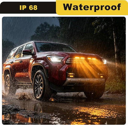 Amber Led Grills Light for 6th gen Toyota 4Runner Limited 2025 | 2027 2026 Grille Grill Lights Accessories