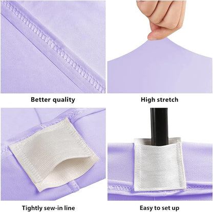 BDDC 6ft Stretch Spandex Fitted Table Cloth for 6 Foot Tables | GRS-Certified Eco-Friendly Fabric, Elastic Fit Rectangle Tablecloth, Washable, Wrinkle-Free, For Events & Parties