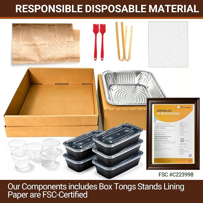 Disposable Charcuterie Board with Lids 5 Sets, Extra Large Portable Catering Pastry Tray, Serving Cardboard Platters for Travel Party Camp Beach Picnic 5-8 People 17.5"x13.5"x3.5"