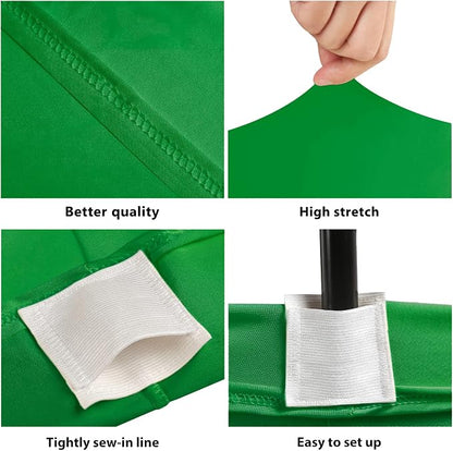BDDC 8ft Stretch Spandex Fitted Table Cloth for 8 Foot Tables | GRS-Certified Eco-Friendly Fabric, Elastic Fit Rectangle Tablecloth, Washable, Wrinkle-Free, For Events & Parties