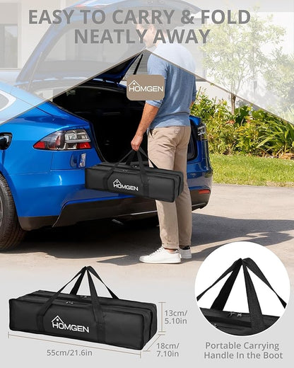 eSynic Portable IGT Camping Table-Adjustable Height 15-21.6 inch-Aluminum Stable Outdoor Table with Side Hanging Bars- 7* IGT Compatible (0.5 Unit)-Foldable Compact for Car Camping BBQ Picnic Family