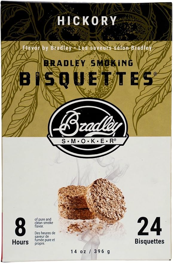 Bradley Smoker Bisquettes For Grilling and BBQ, Hickory Special Blend, 24 Pack