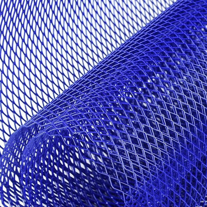 AggAuto Universal 40"x13" Car Grill Mesh 6x12mm Rhombic Hole Blue | Aluminum Alloy Automotive Grille Insert Bumper, One of the Most Multifunctional Shape Grids 100x33cm