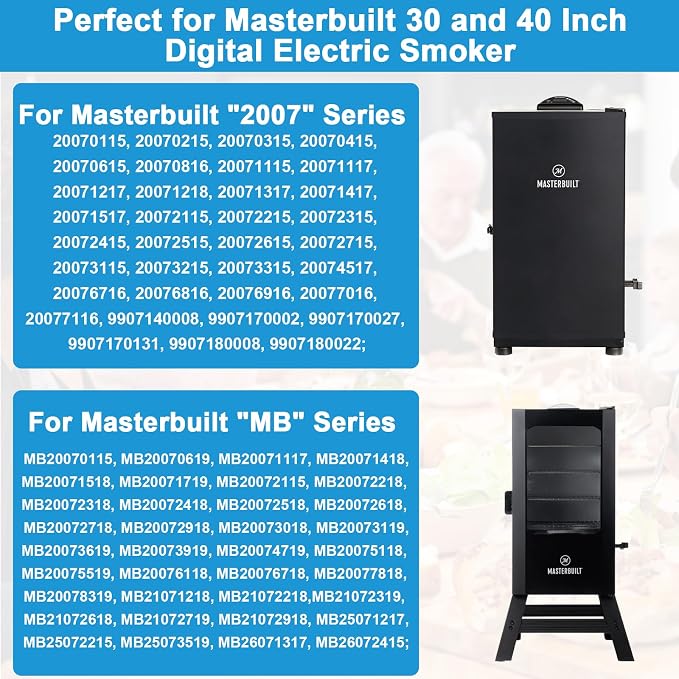 Wood Chip Tray Replacement 9007140023 for Masterbuilt 30-inch & 40-inch Digital Electric Smoker Grill, Smoker Box Part for Masterbuilt Electric Smoker 20070115 20070816 MB20071117 MB20072918